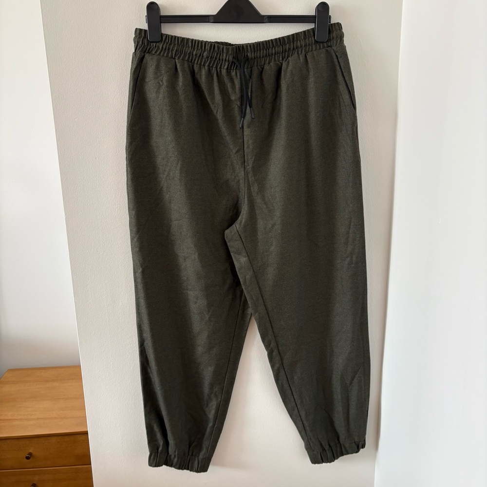 Zara Army Green Joggers Pants Size XL NWT